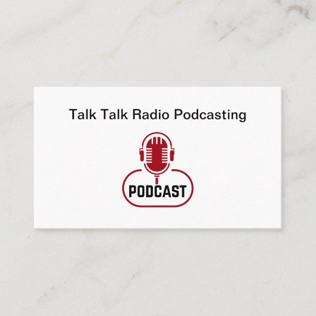 Cartão De Visita Streaming Podcast Studio Radio Show (Frente)
