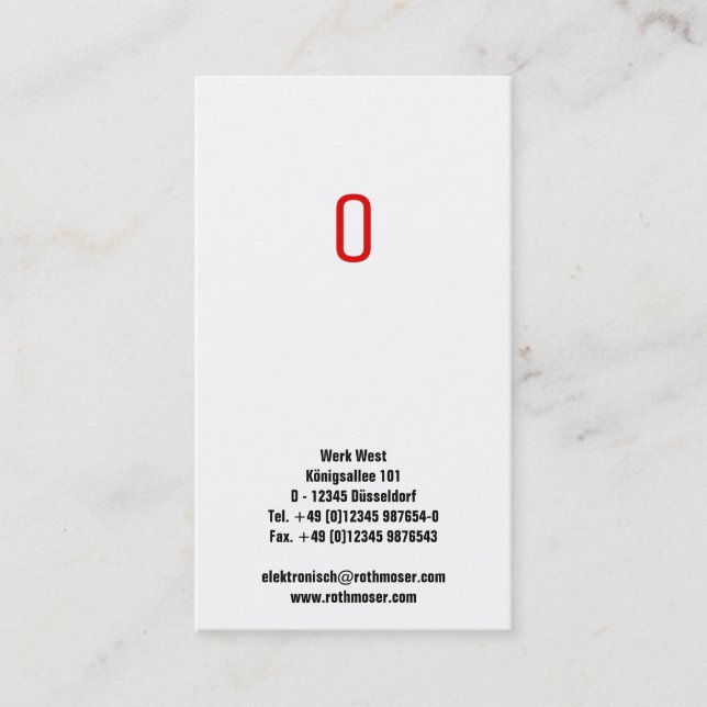 Cartão De Visita Striped (Frente)