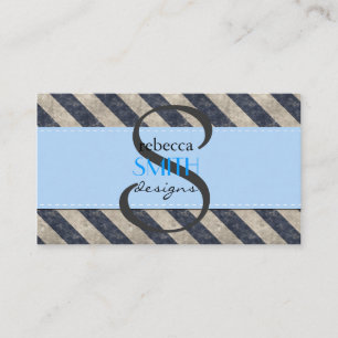 Cartão De Visita Stripes Azuis, Stripes De Cinza, Padrão De Stripes