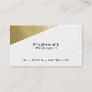 Cartão De Visita stylish modern white professional