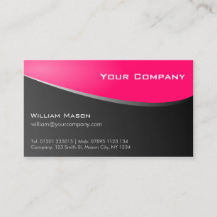 Cartão De Visita Stylish Pink, Company Business Card