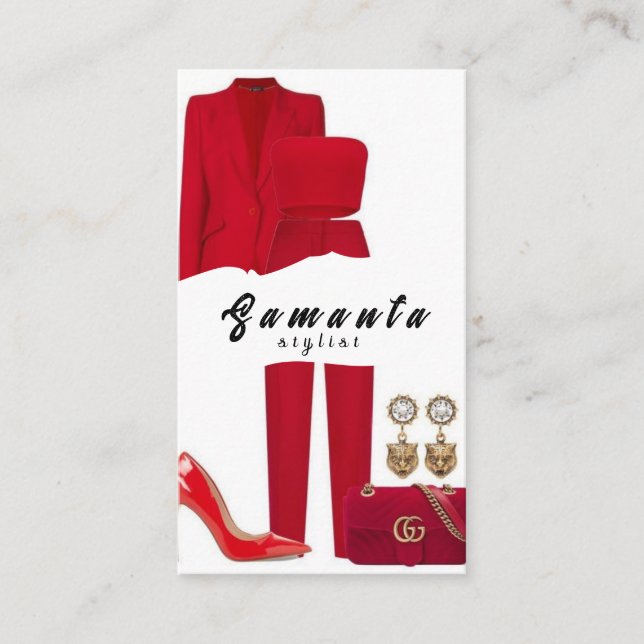 Cartão de visita Stylist (Frente)