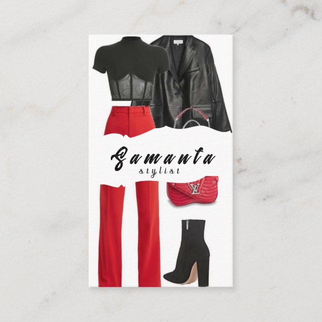 Cartão de visita Stylist (Frente)