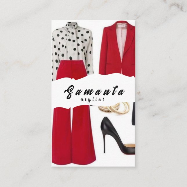 Cartão de visita Stylist (Frente)