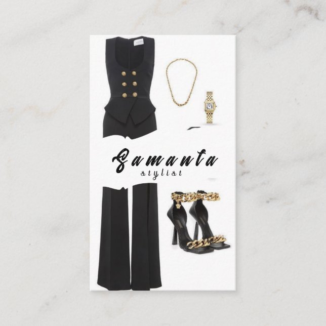 Cartão de visita Stylist (Frente)