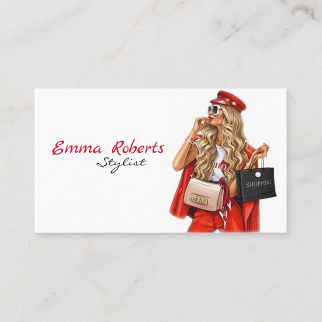 Cartão de visita Stylist (Frente)