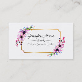 Cartão De Visita Stylist para maquiagem e cabelo