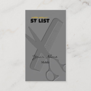 Cartão De Visita Stylist para o cabelo