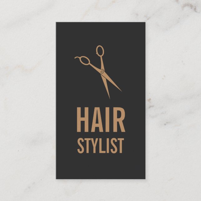 Cartão De Visita Stylist para o cabelo (Frente)