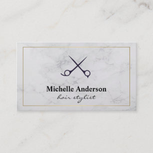 Cartão De Visita Stylist para o cabelo Barber