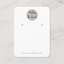 Cartão De Visita Sua placa de exibição de brinco de logotipo