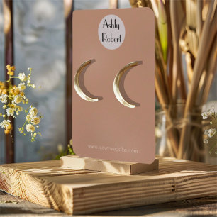 Cartão De Visita Sua placa de exibição de brinco de logotipo