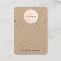 Sua placa de exibição de cartaz e colar de logotip