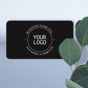 Cartão De Visita Substituição Fácil de Logo e Texto Personalizável 