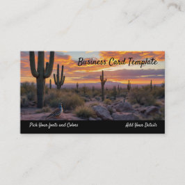 Cartão De Visita Subúrbio do Deserto da Arizona Sudoeste