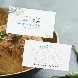 Cartão De Visita Summer Botanical Farmers Market Loyalty Reward