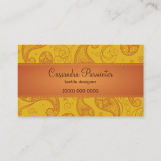 Cartão de visita sumptuoso de Paisley