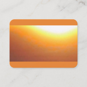 Cartão De Visita Sunburst alaranjado
