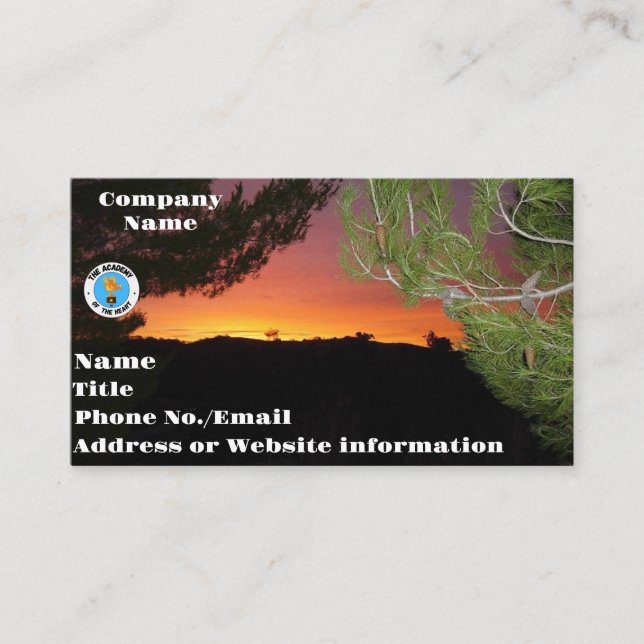 Cartão De Visita Sunrise Elétrica (Frente)