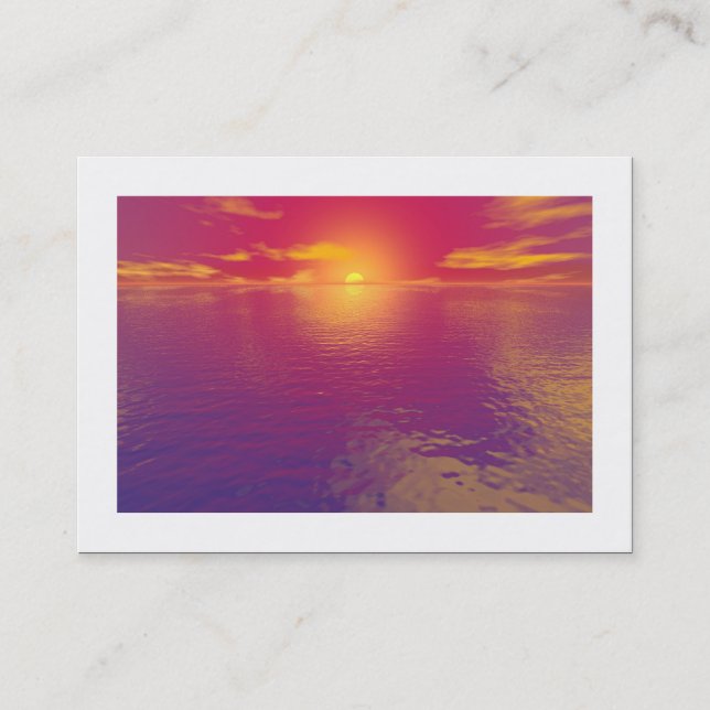 Cartão De Visita Sunrise Sunset (delimitado) (Frente)