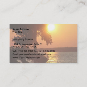 Cartão De Visita Sunset (Tirado De Sylvan Beach Ny)