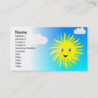Cartão De Visita Sunshine Personalizado