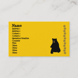 Cartão De Visita sunstencil, blackbear, nome, endereço 1, endereç