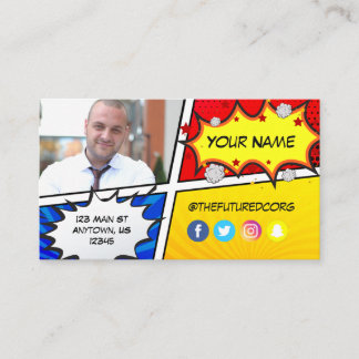 Cartão De Visita Super-herói Futuro