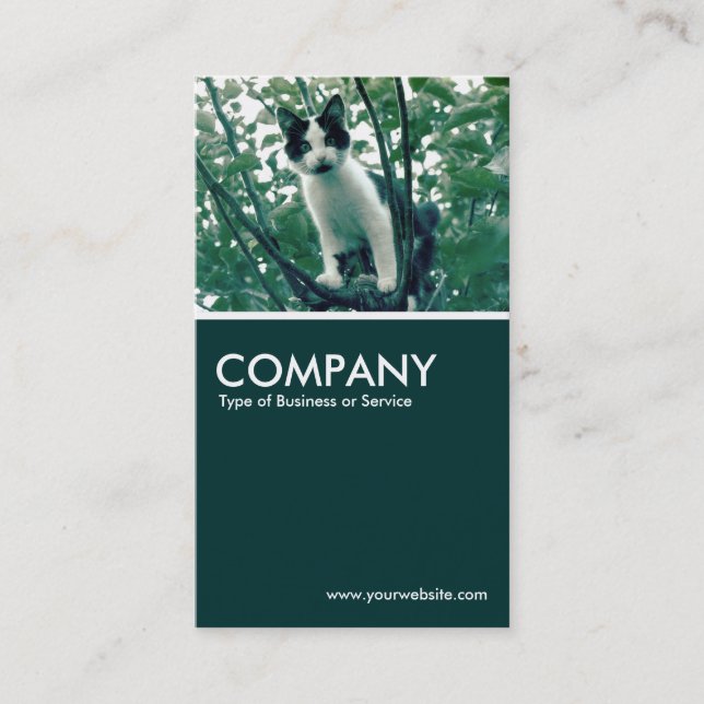 Cartão De Visita Superfluência da travessura - Verde escuro (Frente)