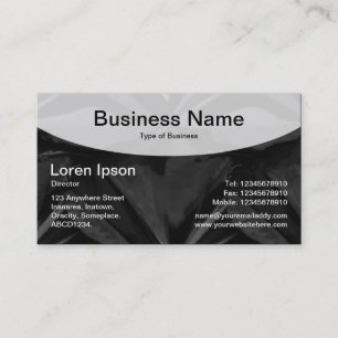 Cartão De Visita Superior Curvo v3 - Preto