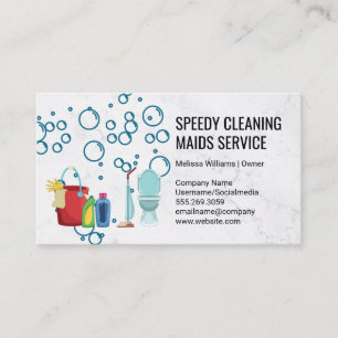 Cartão De Visita Suprimentos de limpeza Ferramentas de Saneamento