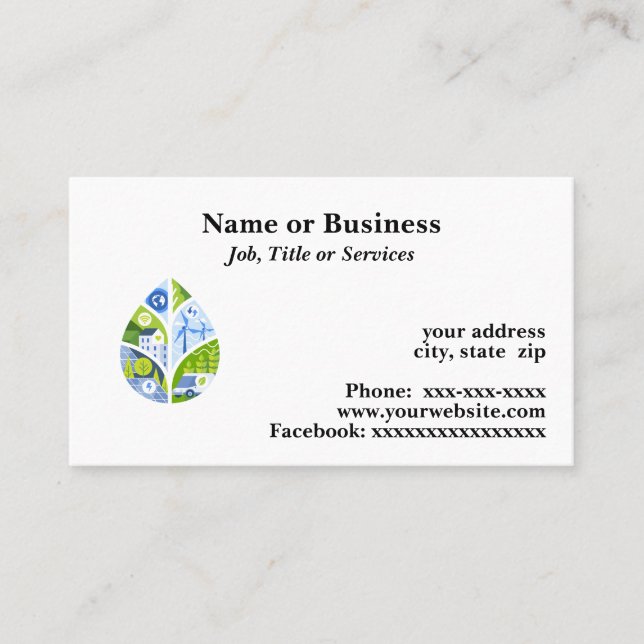 Cartão De Visita Sustentabilidade (Frente)