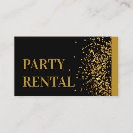 Cartão De Visita Tableware Dourado de Aluguel de Participante do Pl