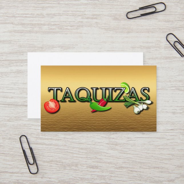 Cartão De Visita Tacaizás (Frente/Verso In Situ)