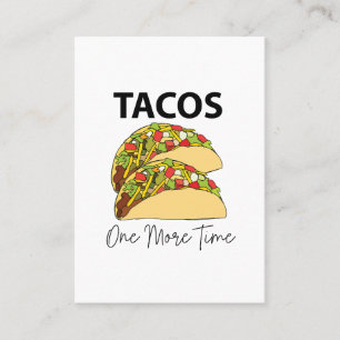 Cartão De Visita Tacos Mais Uma Vez Comida Mexicana Taco