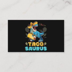 Cartão De Visita Tacossauro Camisa Kid Taco Cinco de Mayo Kid Dinos