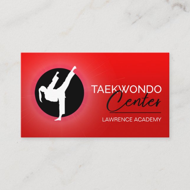 Cartão De Visita Taekwondo Center (Frente)