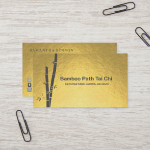 Cartão De Visita Tai Chi e Qigong - Bambu