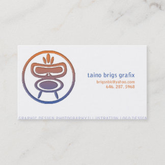 Cartão De Visita taino_brigs_business_card