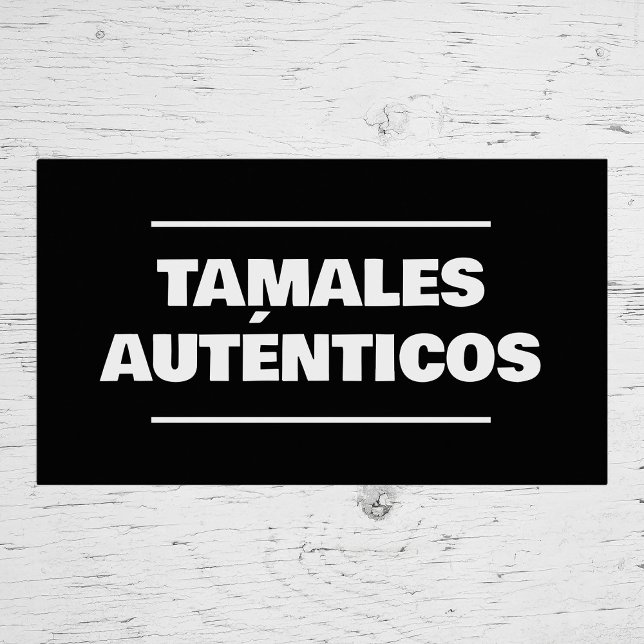 Cartão De Visita Tamales (Tamales Business Card)