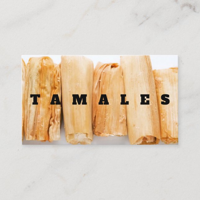 Cartão De Visita Tamales (Frente)