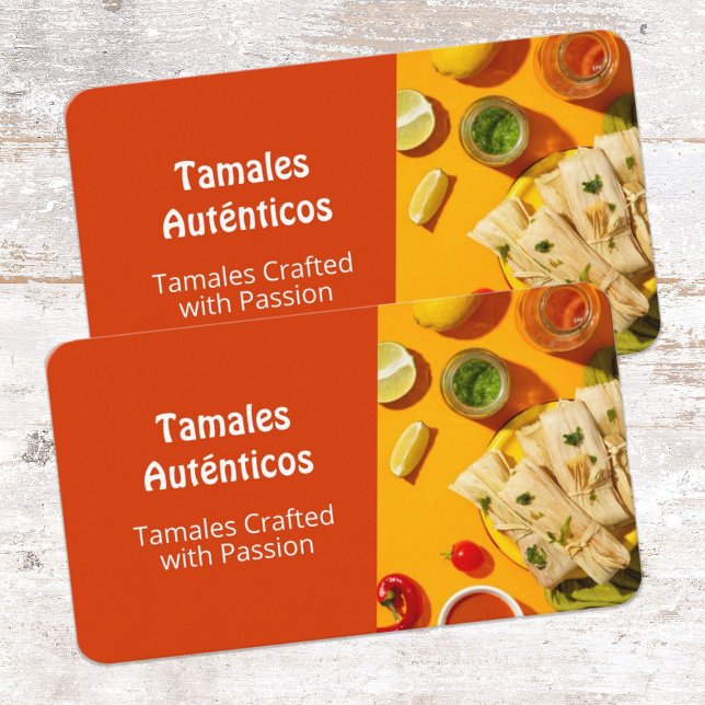 Cartão De Visita Tamales quentes (Tamale Cards)