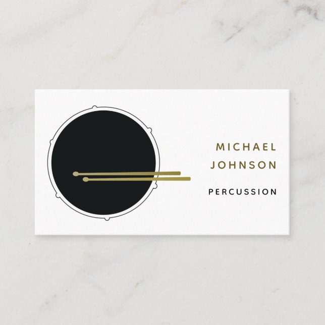 Cartão De Visita Tambores (Frente)