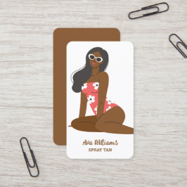 Cartão De Visita Tan de Spray Móvel