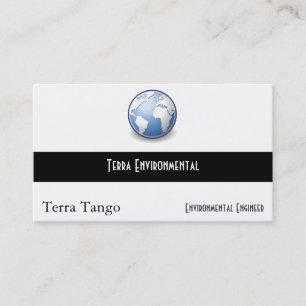 Cartão De Visita Tango do globo do mundo da terra
