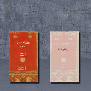 Cartão De Visita Tapete oriental no estilo Ladik nº2