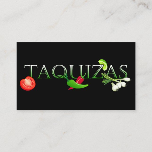 Cartão De Visita Taquizas (Frente)