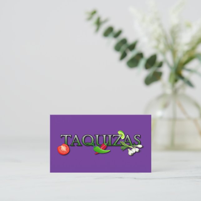 Cartão De Visita Taquizas (Em pé/Frente)