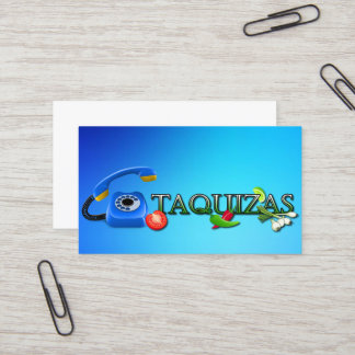 Cartão De Visita Taquizas Business Card