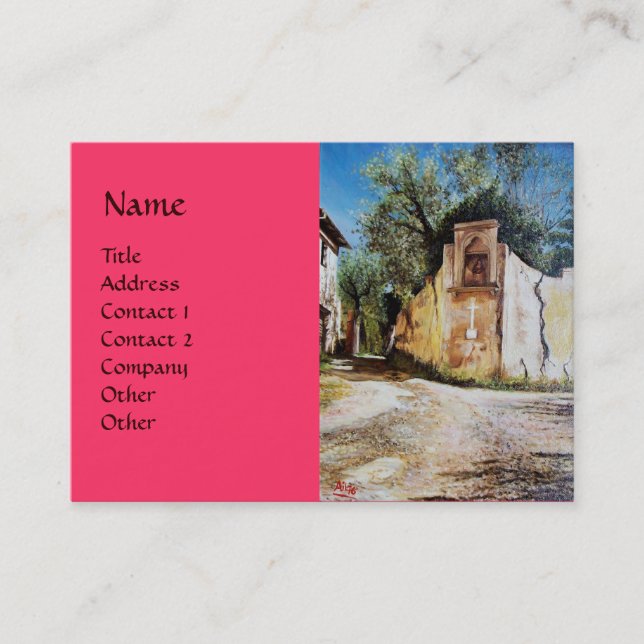 Cartão De Visita TARDE, RIMAGGIO / Toscana (Frente)